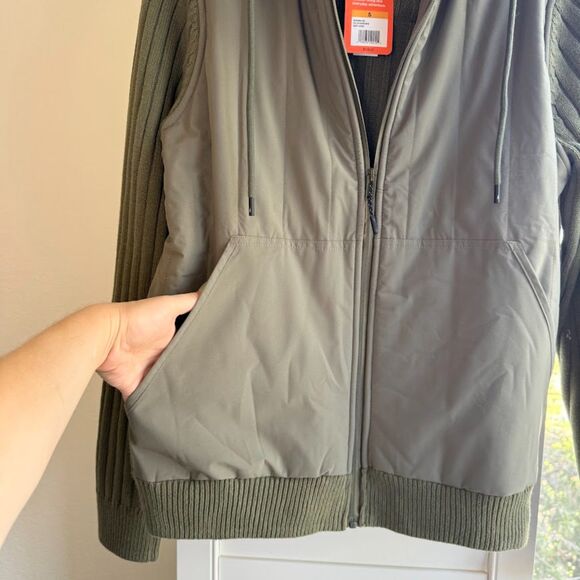 Bass Outdoor Full Zip Hoodie Sweater Jacket in Deep Lichen Green size Small NWT - Picture 7 of 13